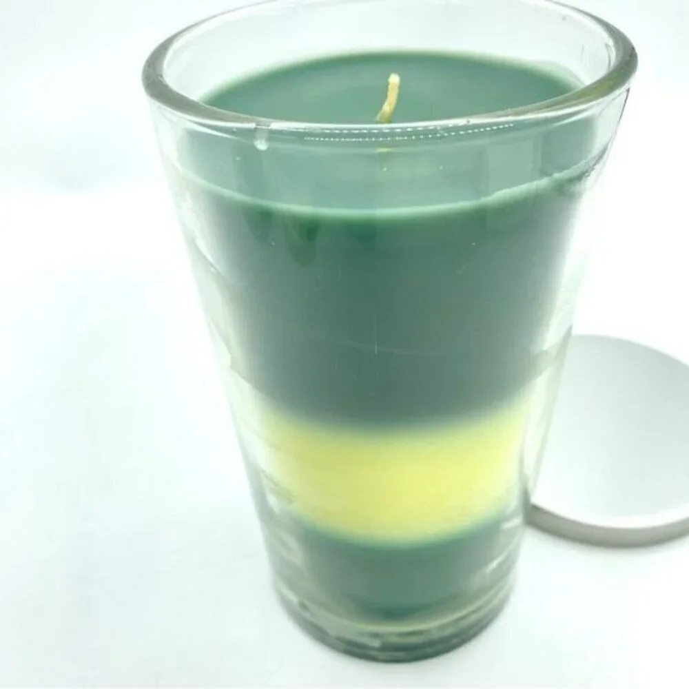 Juniper Eucalyptus Evening Snow Woodland Spruce and Pine Layered Scented Candle